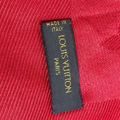 Louis Vuitton Shawl Large Wool Red Scarf — view 7