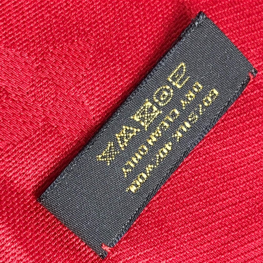 Louis Vuitton Shawl Large Wool Red Scarf — view 8