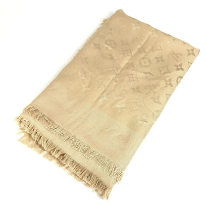 Louis Vuitton Shawl Large Wool Beige Scarf — view 2