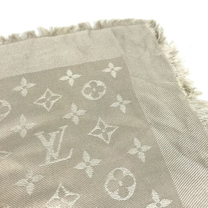 Louis Vuitton Shawl Monogram Large Wool Beige Scarf — view 3