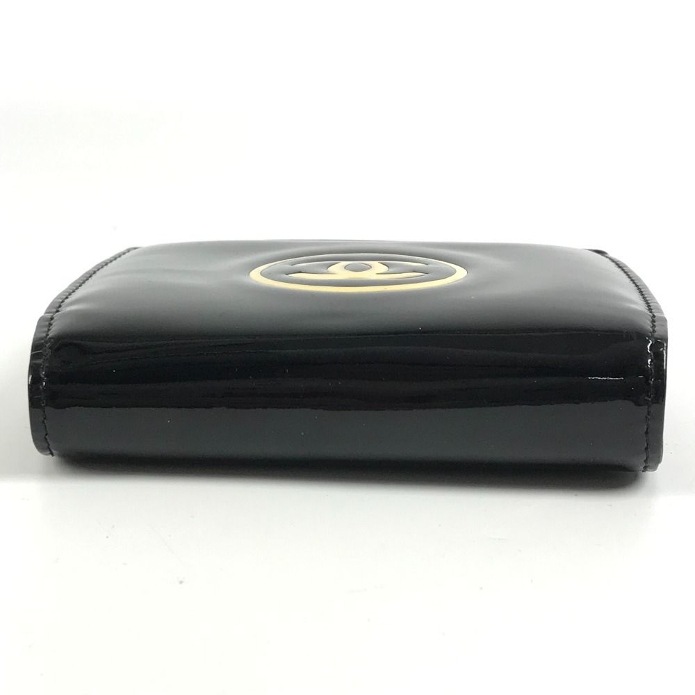 Chanel Bifold Wallet CC Logo Enamel Black — view 5