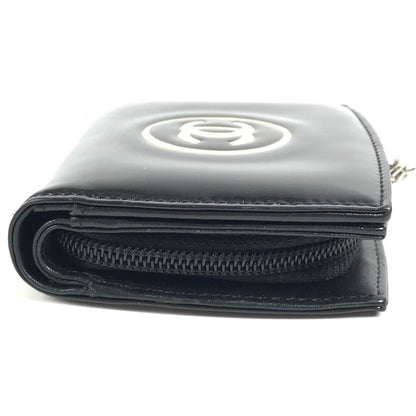 Chanel Bifold Wallet CC Logo Enamel Black — view 3