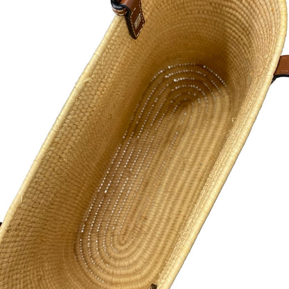 Loewe Tote Basket Beige Dark Brown Leather — view 7