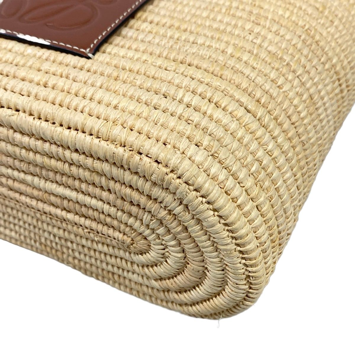 Loewe Tote Basket Beige Dark Brown Leather — view 6