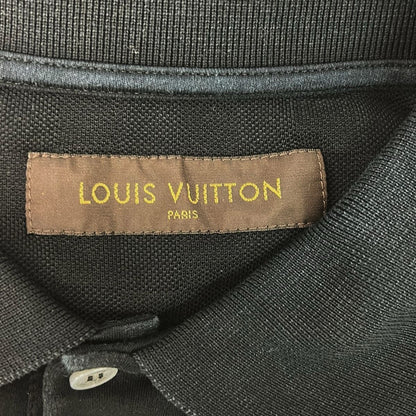 Louis Vuitton Short Sleeve Polo Shirt S Black One Point Embroidery — view 3