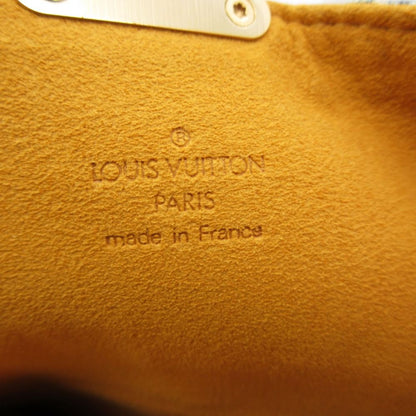 Louis Vuitton Clutch Pochette Plat Monogram Denim Gold Second Party Indigo — view 7