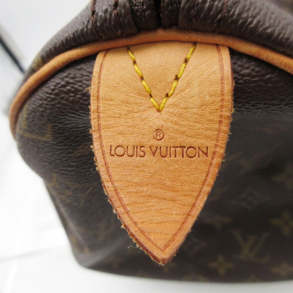 Louis Vuitton Handbag Speedy 35 Monogram All Over Pattern Tote Purse Brown — view 6