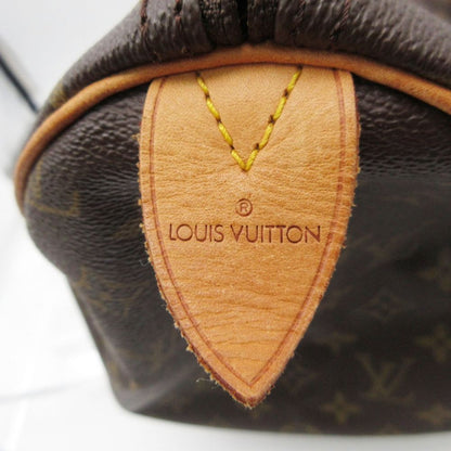Louis Vuitton Handbag Speedy 35 Monogram All Over Pattern Tote Purse Brown — view 6