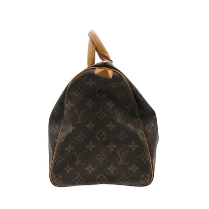 Louis Vuitton Handbag Speedy 35 Monogram All Over Pattern Tote Purse Brown — view 2