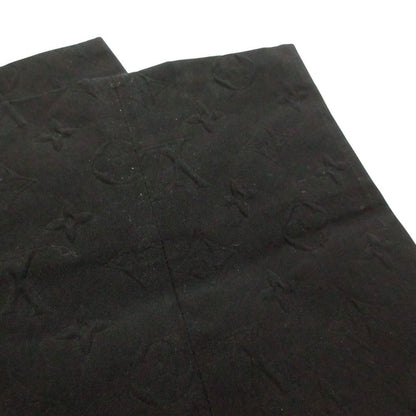 Louis Vuitton Pants Monogram Embossed Logo Trousers Tapered Black — view 8