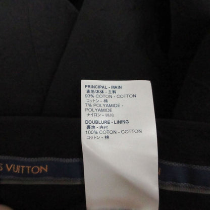 Louis Vuitton Pants Monogram Embossed Logo Trousers Tapered Black — view 7