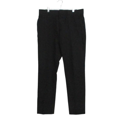 Louis Vuitton Pants Monogram Embossed Logo Trousers Tapered Black