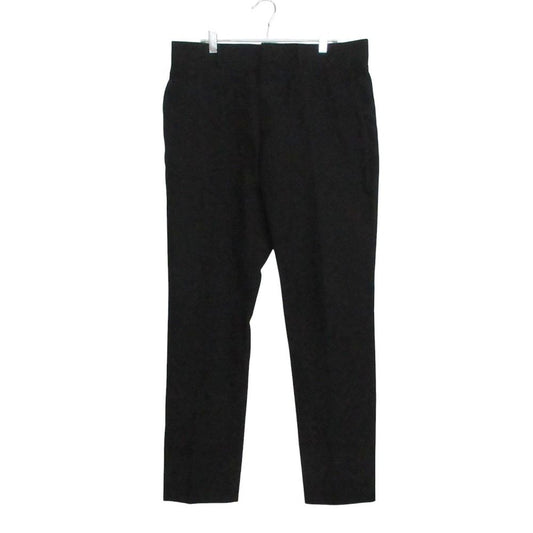 Louis Vuitton Pants Monogram Embossed Logo Trousers Tapered Black
