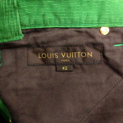 Louis Vuitton Pants Corduroy Button Fly Slim Straight Green — view 9