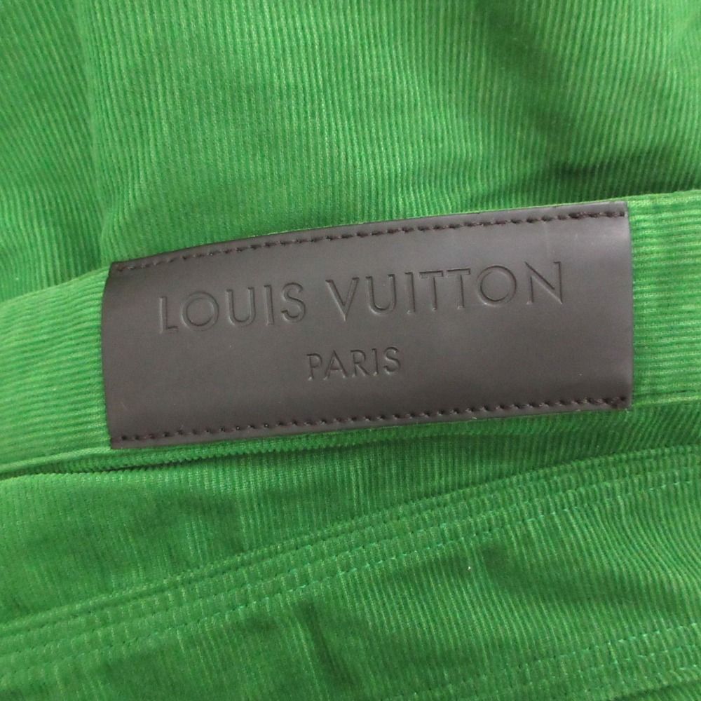 Louis Vuitton Pants Corduroy Button Fly Slim Straight Green — view 7