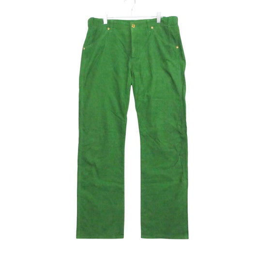 Louis Vuitton Pants Corduroy Button Fly Slim Straight Green