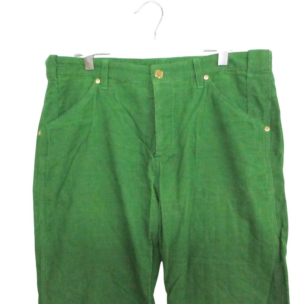 Louis Vuitton Pants Corduroy Button Fly Slim Straight Green — view 4