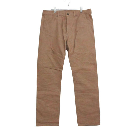 Louis Vuitton Denim Pants Jeans Pan Button Fly Contrast Stitch Beige Pink