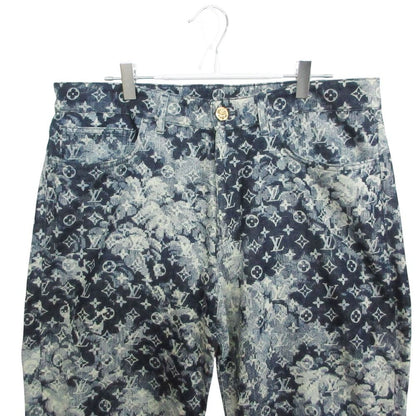 Louis Vuitton Denim Pants Monogram Hawaiian Tapestry Jeans Pan Indigo Blue 32 — view 4