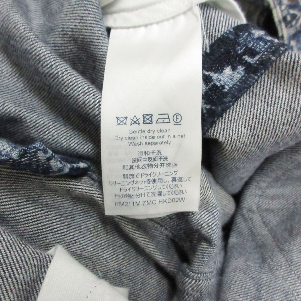 Louis Vuitton Denim Pants Monogram Hawaiian Tapestry Jeans Pan Indigo Blue 32 — view 9