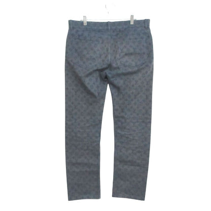 Louis Vuitton Denim Pants Monogram Allover Slim Jeans Pan Indigo Blue 33 — view 2