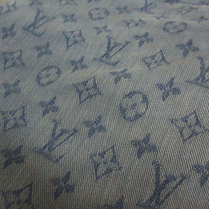 Louis Vuitton Denim Pants Monogram Allover Slim Jeans Pan Indigo Blue 33 — view 9