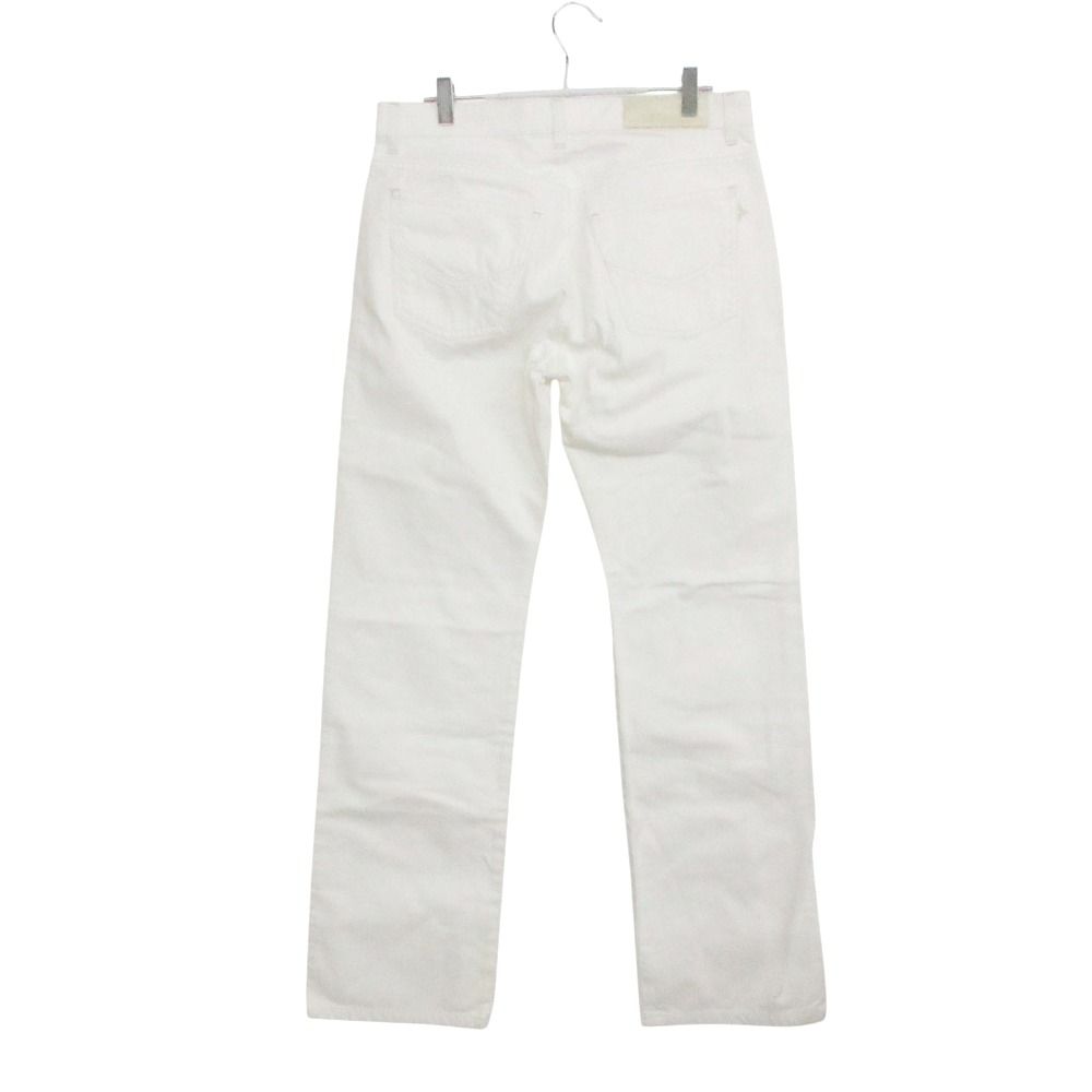 Louis Vuitton Denim Pants Straight Cotton Button Fly Monogram Flower Embroidery — view 2