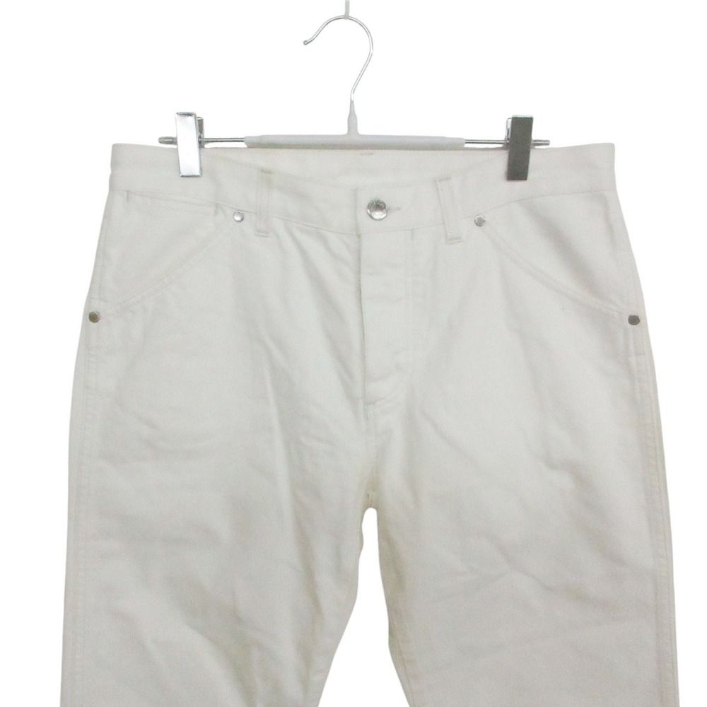 Louis Vuitton Denim Pants Straight Cotton Button Fly Monogram Flower Embroidery — view 4