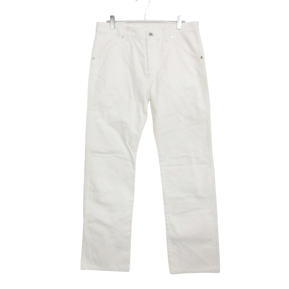 Louis Vuitton Denim Pants Straight Cotton Button Fly Monogram Flower Embroidery