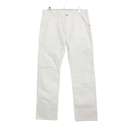 Louis Vuitton Denim Pants Straight Cotton Button Fly Monogram Flower Embroidery