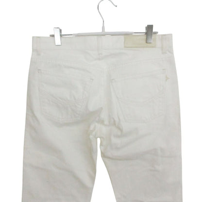 Louis Vuitton Denim Pants Straight Cotton Button Fly Monogram Flower Embroidery — view 3