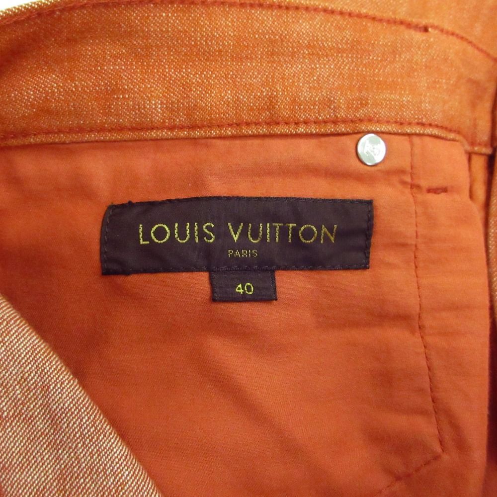 Louis Vuitton Denim Pants Color Jeans Pan Orange — view 9