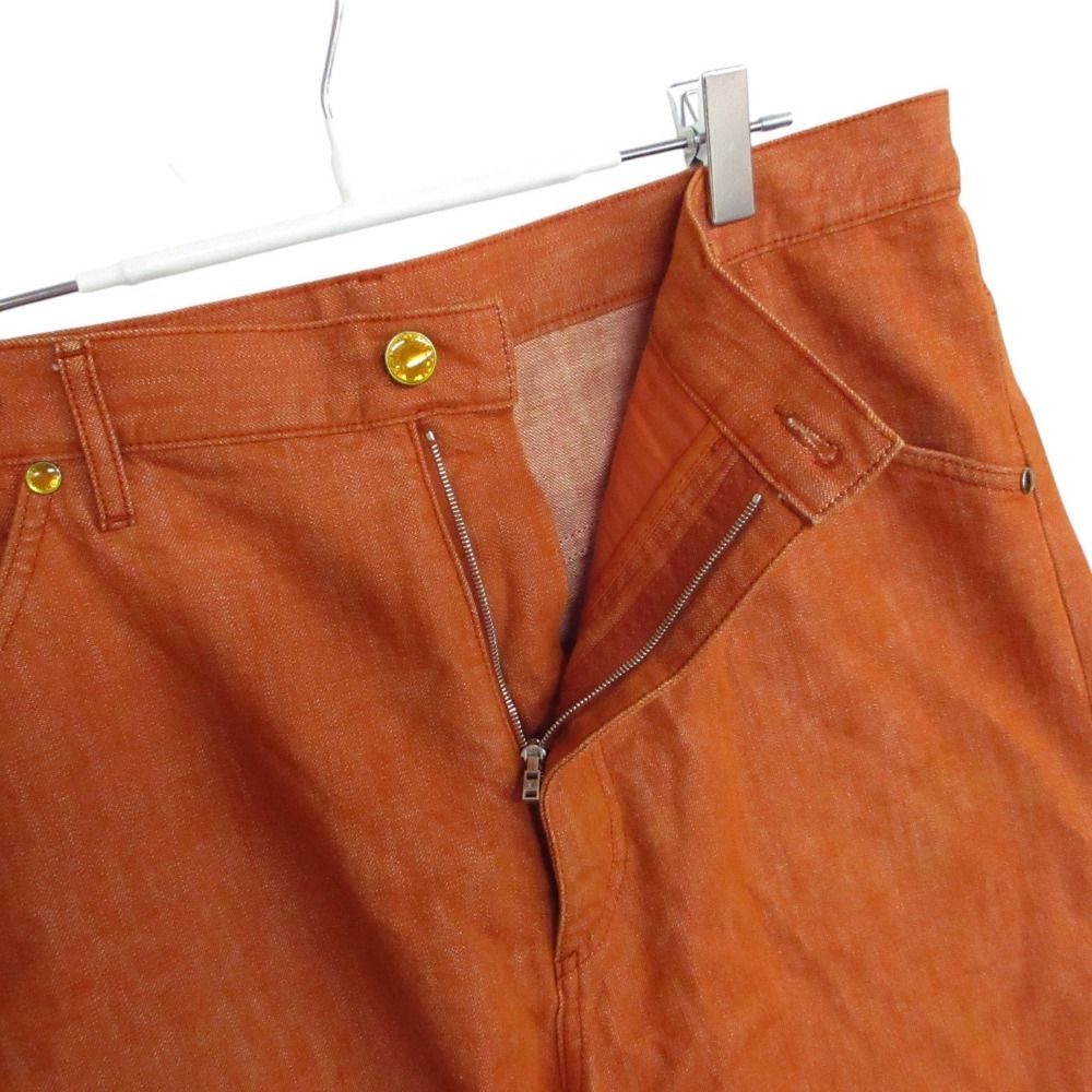 Louis Vuitton Denim Pants Color Jeans Pan Orange — view 5