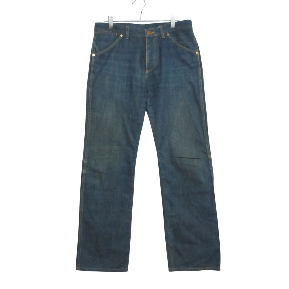 Louis Vuitton Denim Pants Jeans Pan Straight Cotton Monogram Flower Embroidery