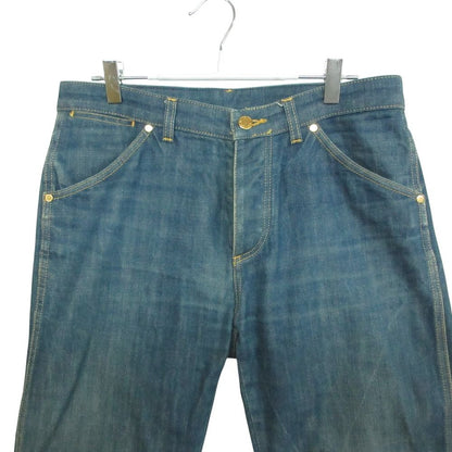 Louis Vuitton Denim Pants Jeans Pan Straight Cotton Monogram Flower Embroidery — view 4