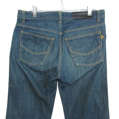Louis Vuitton Denim Pants Jeans Pan Straight Cotton Monogram Flower Embroidery — view 3