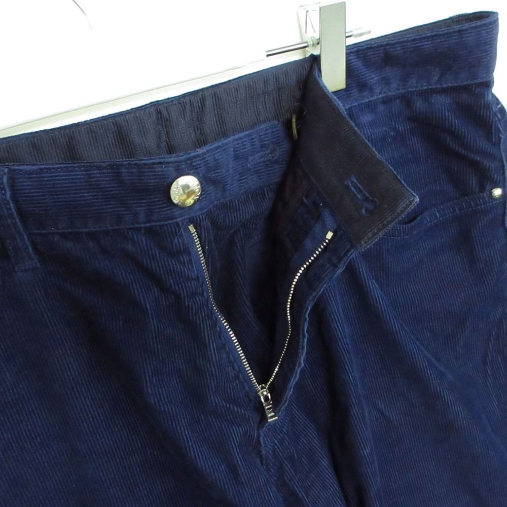 Louis Vuitton Pants Back Logo Corduroy Trousers Tapered Blue 42 — view 7