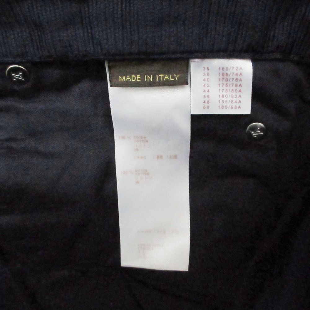 Louis Vuitton Pants Back Logo Corduroy Trousers Tapered Blue 42 — view 9