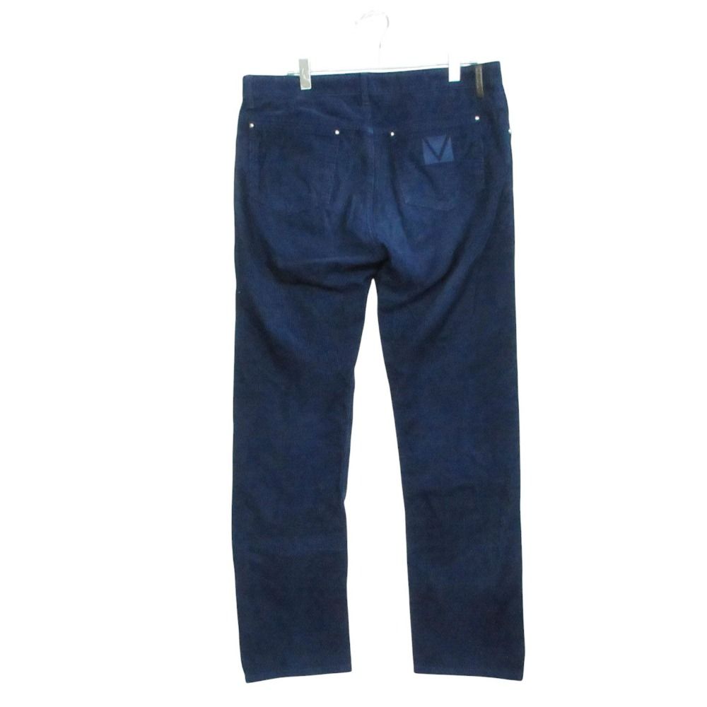 Louis Vuitton Pants Back Logo Corduroy Trousers Tapered Blue 42 — view 2