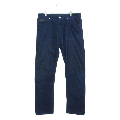 Louis Vuitton Pants Back Logo Corduroy Trousers Tapered Blue 42