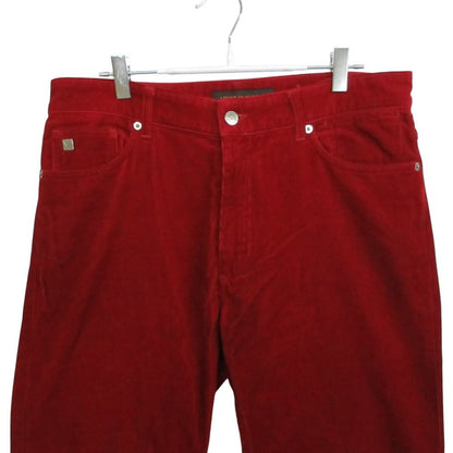 Louis Vuitton Pants Logo Embroidery Corduroy Slim Straight — view 4