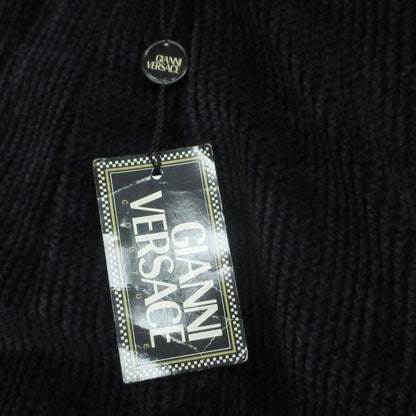 Versace Gianni Pants Corduroy Gurkha Logo Button Black — view 8