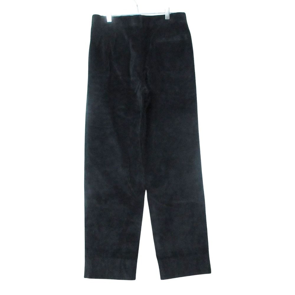 Versace Gianni Pants Corduroy Gurkha Logo Button Black — view 2
