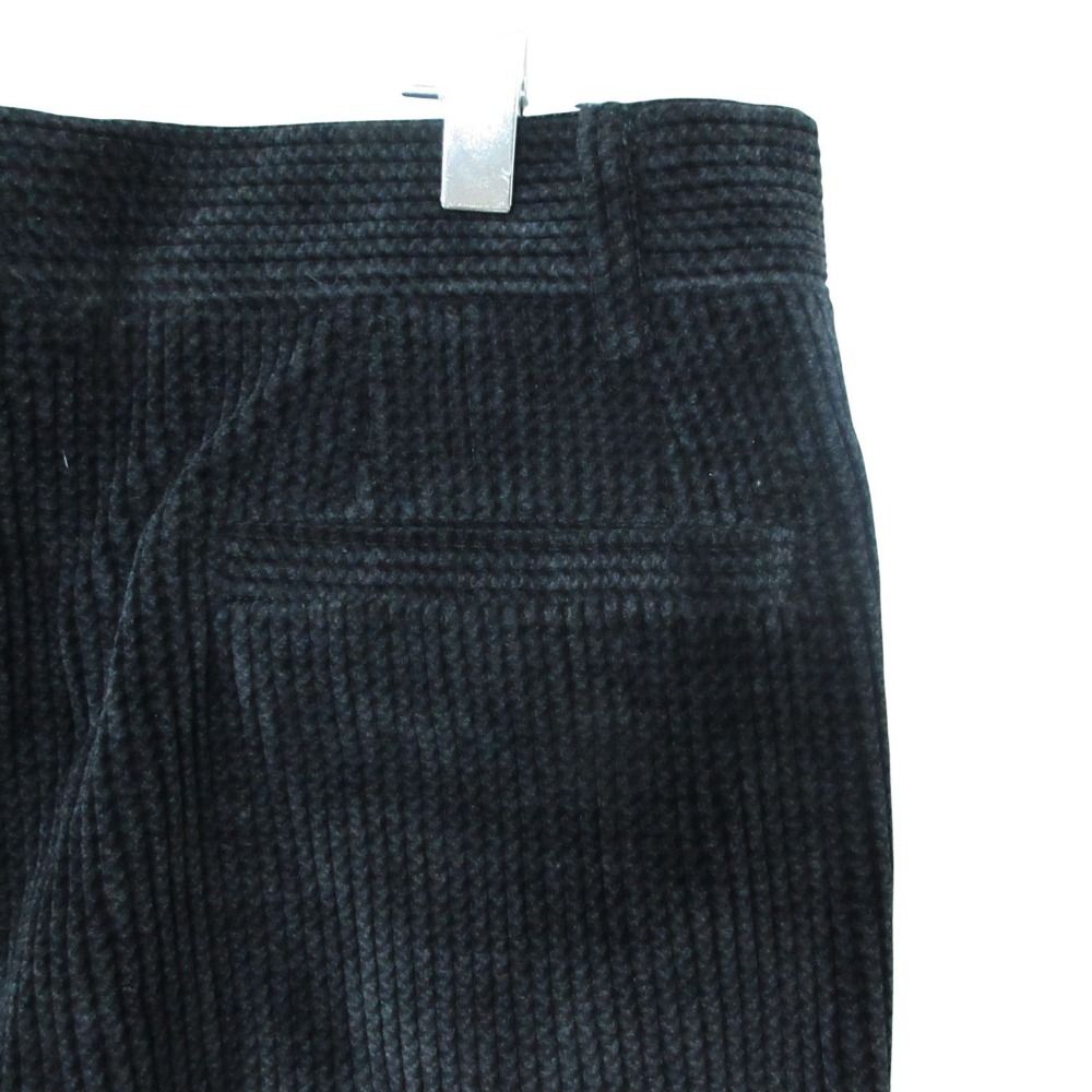 Versace Gianni Pants Corduroy Gurkha Logo Button Black — view 3