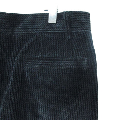 Versace Gianni Pants Corduroy Gurkha Logo Button Black — view 3