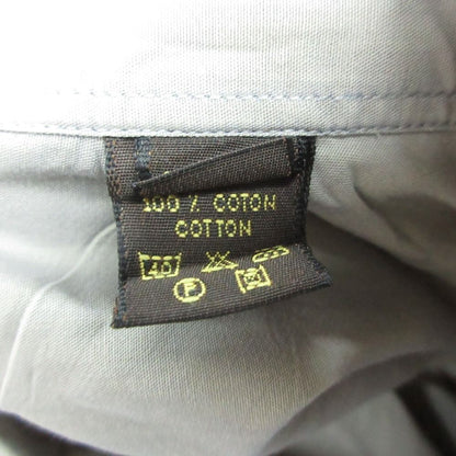Louis Vuitton Long Sleeve Shirt Cotton Top Gray 39 15 — view 6