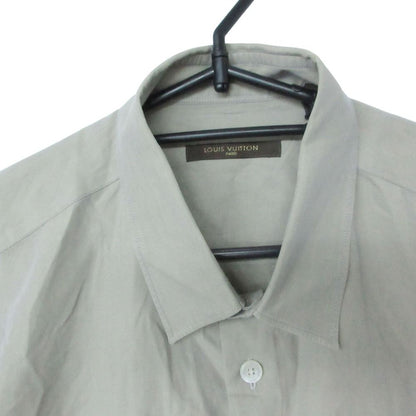 Louis Vuitton Long Sleeve Shirt Cotton Top Gray 39 15 — view 4