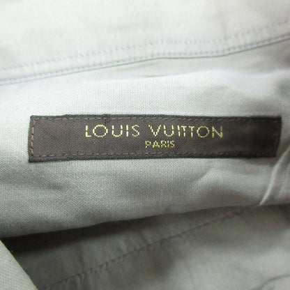 Louis Vuitton Long Sleeve Shirt Cotton Top Gray 39 15 — view 5