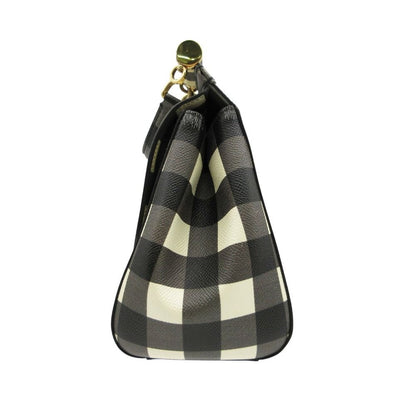 Dolce & Gabbana Shoulder Bag Shisiri Plaid Black — view 3