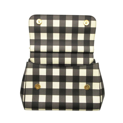Dolce & Gabbana Shoulder Bag Shisiri Plaid Black — view 8